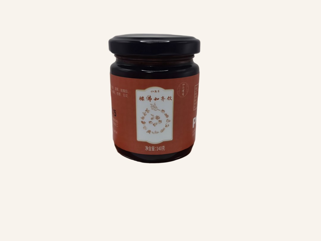 橼佛和齐饮，药食同源配方食品，140 g／瓶。用法很简单——早上起来一瓶，把早餐替掉；午晚两餐正常吃，但结构和量要调整；再配合适度运动、尽量早睡。不打针、不吃药、不让人挨饿，也不靠抑制食欲。